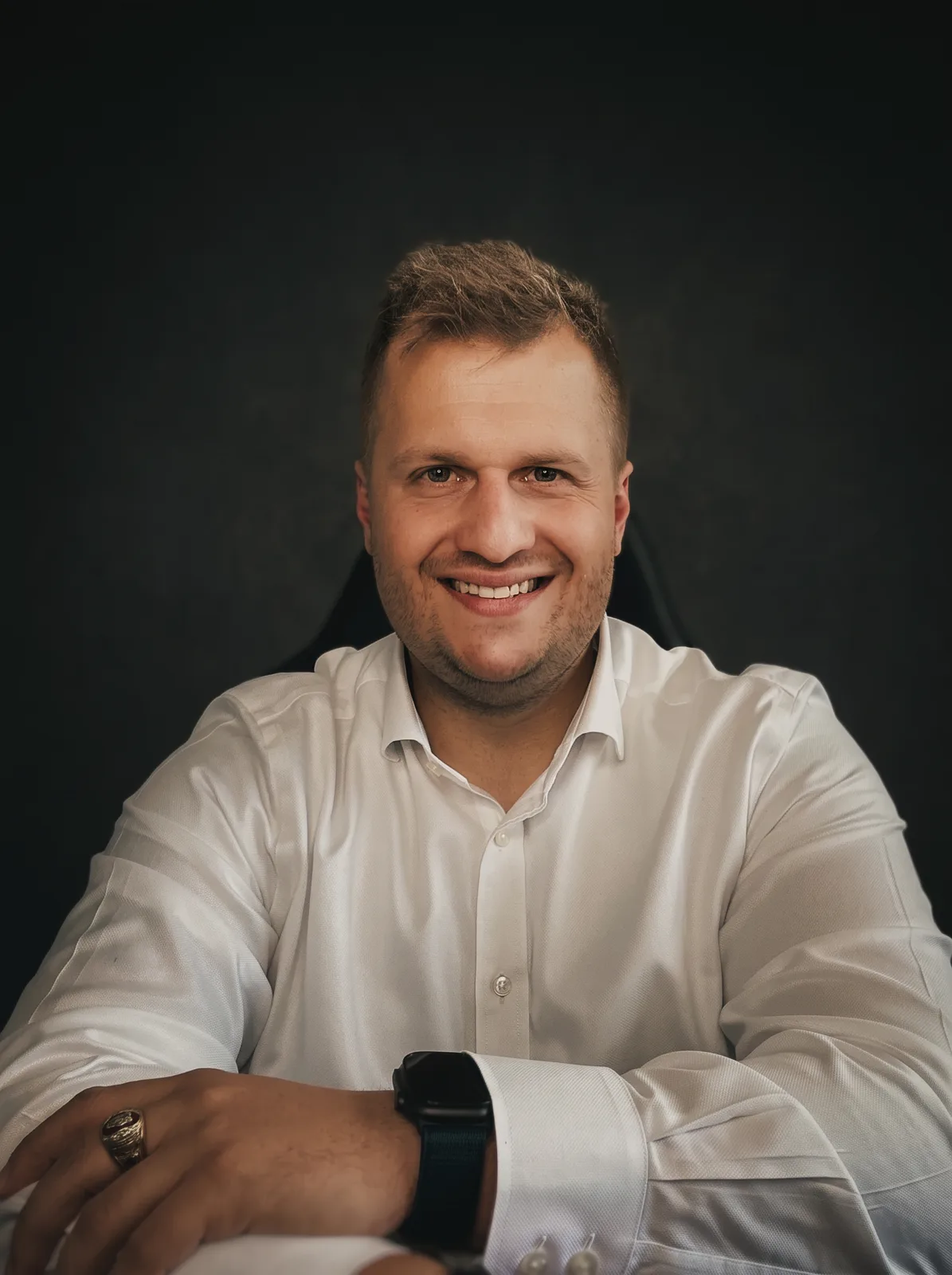 Marcus Böhme, Der Vermögensarchitekt, in seinem Büro